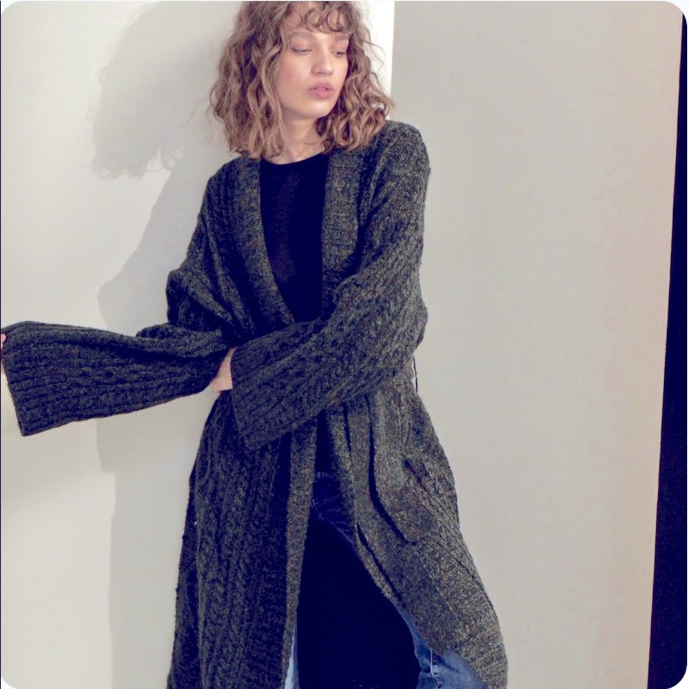 Line the Label Lucinda duster cardigan sweater jacket M